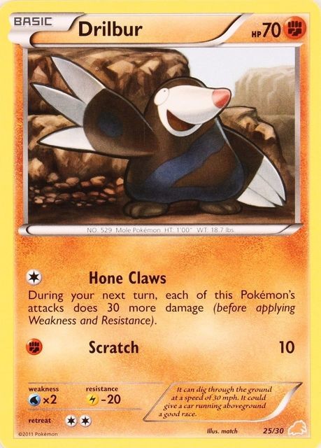 Drilbur (25/30) [Black & White: Trainer Kit - Excadrill] | Odin's Place