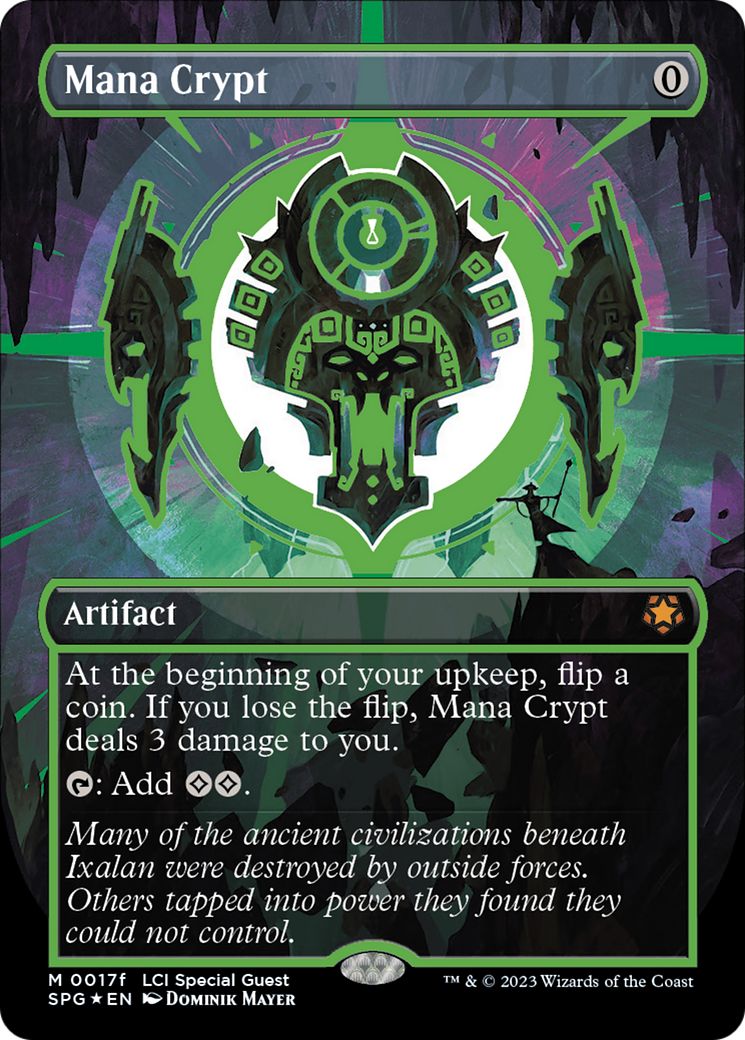 Mana Crypt (0017f) (Borderless) [The Lost Caverns of Ixalan Special Guests] | Odin's Place