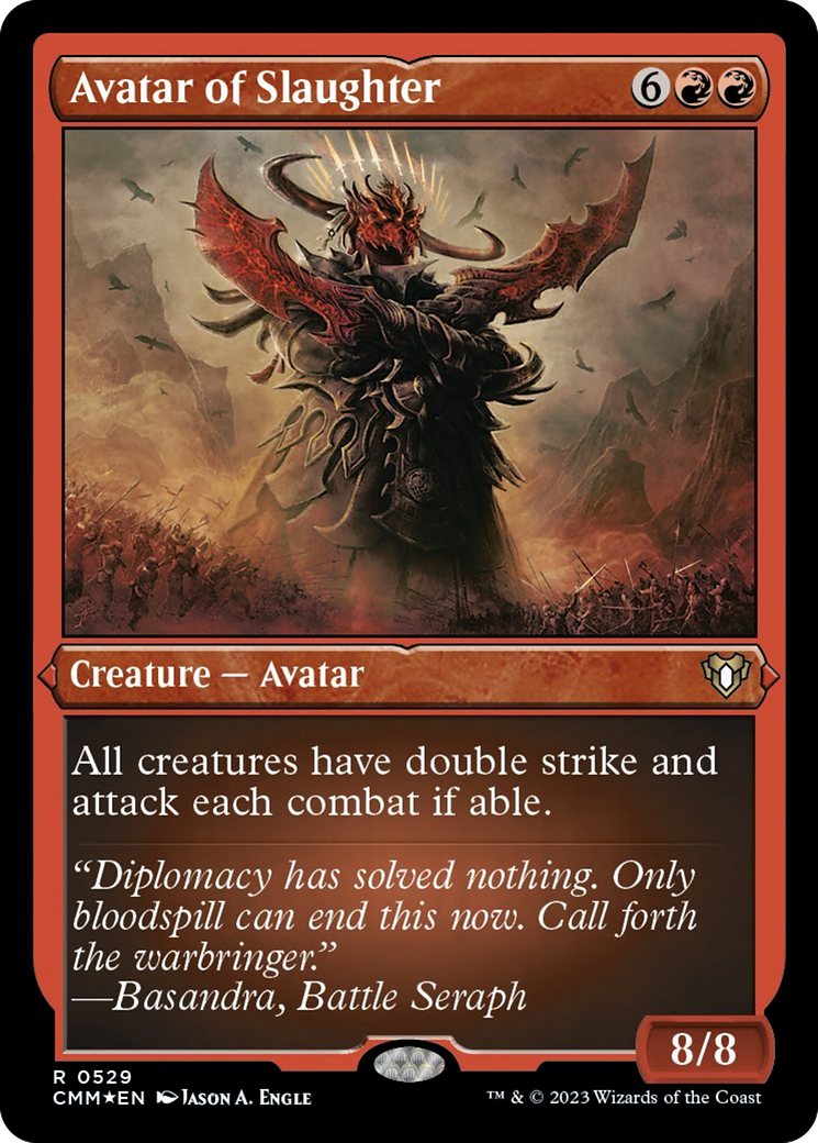 Avatar of Slaughter (Foil Etched) [Commander Masters] | Odin's Place