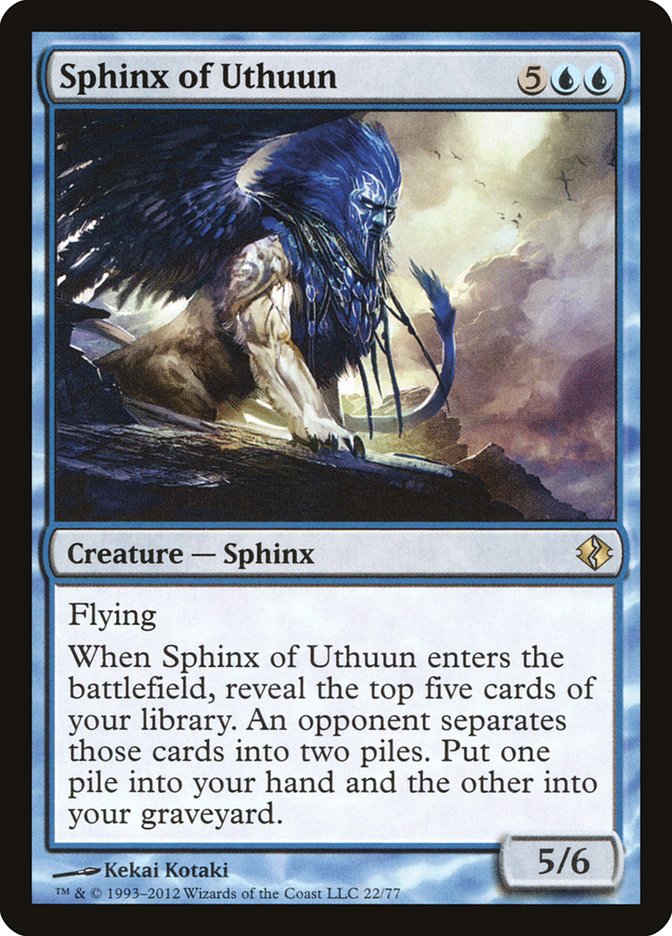 Sphinx of Uthuun (22) [Duel Decks: Venser vs. Koth] | Odin's Place