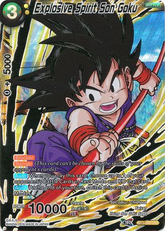 Explosive Spirit Son Goku (SPR) (BT3-088) [Cross Worlds] | Odin's Place