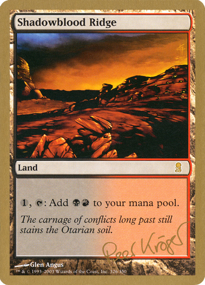 Shadowblood Ridge (Peer Kroger) [World Championship Decks 2003] | Odin's Place