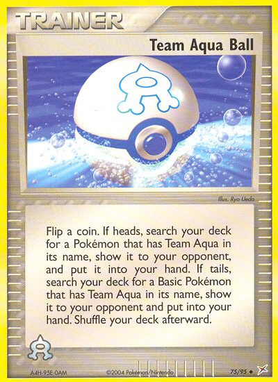 Team Aqua Ball (75/95) [EX: Team Magma vs Team Aqua] | Odin's Place