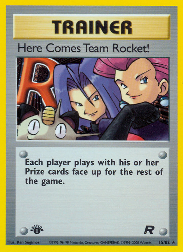 Here Comes Team Rocket! (15/82) [Team Rocket 1st Edition] | Odin's Place