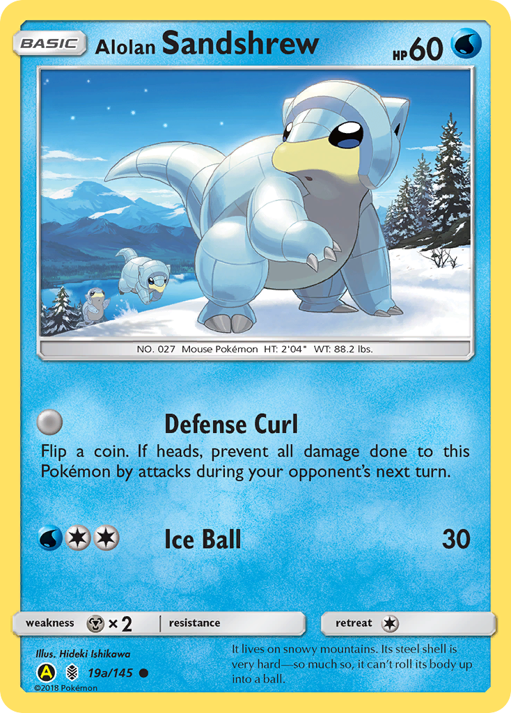 Alolan Sandshrew (19a/145) [Alternate Art Promos] | Odin's Place