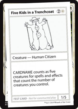 Five Kids in a Trenchcoat (2021 Edition) [Mystery Booster Playtest Cards] | Odin's Place