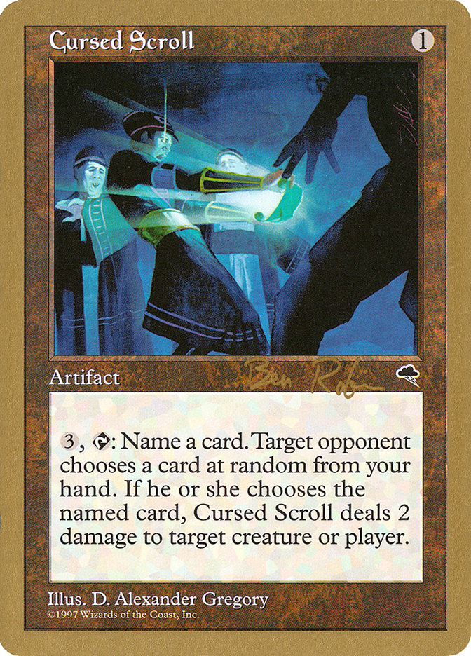 Cursed Scroll (Ben Rubin) [World Championship Decks 1998] | Odin's Place