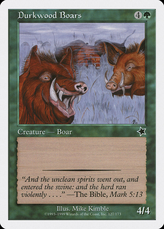 Durkwood Boars (127) [Starter 1999] | Odin's Place