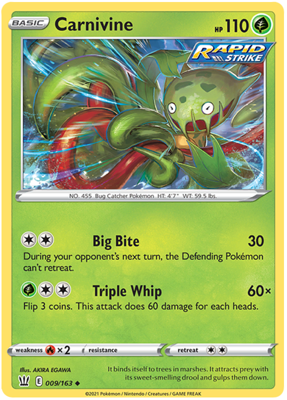 Carnivine (009/163) [Sword & Shield: Battle Styles] | Odin's Place