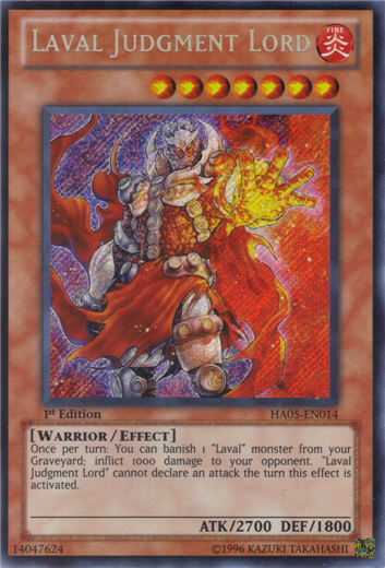 Laval Judgment Lord [HA05-EN014] Secret Rare | Odin's Place