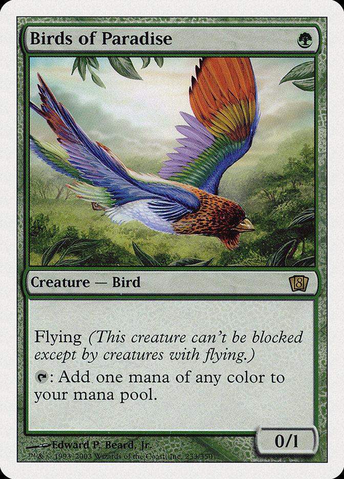 Birds of Paradise (233) [Eighth Edition] | Odin's Place