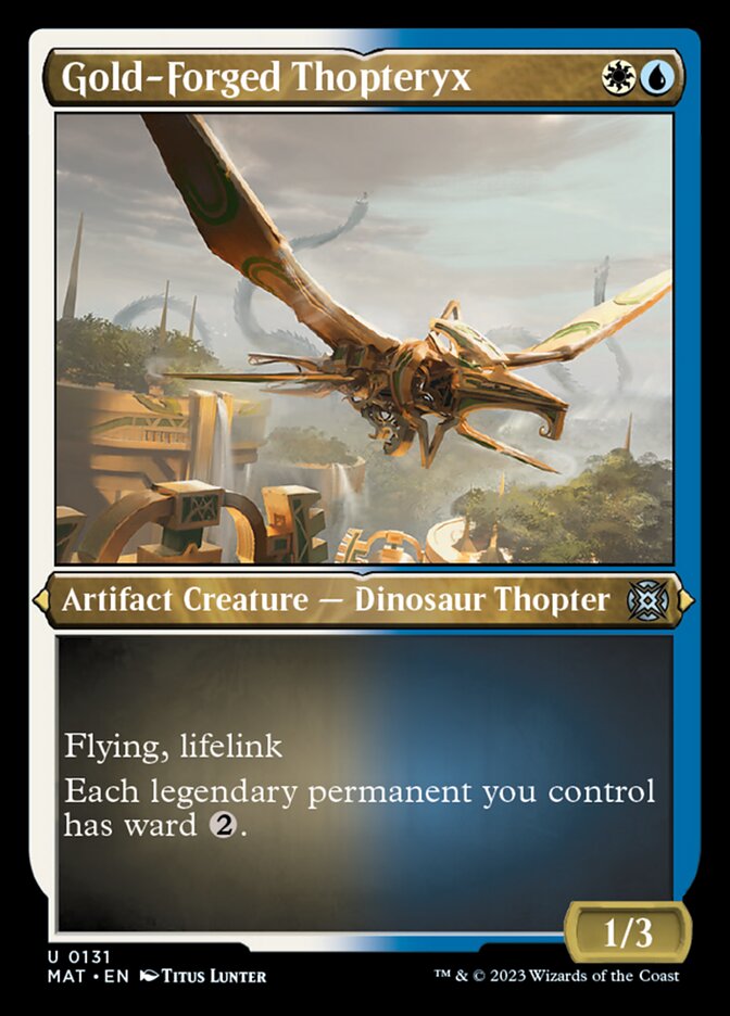 Gold-Forged Thopteryx (Foil Etched) [March of the Machine: The Aftermath] | Odin's Place