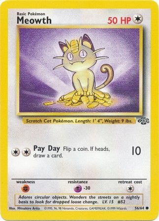 Meowth (56/64) [Jungle Unlimited] | Odin's Place