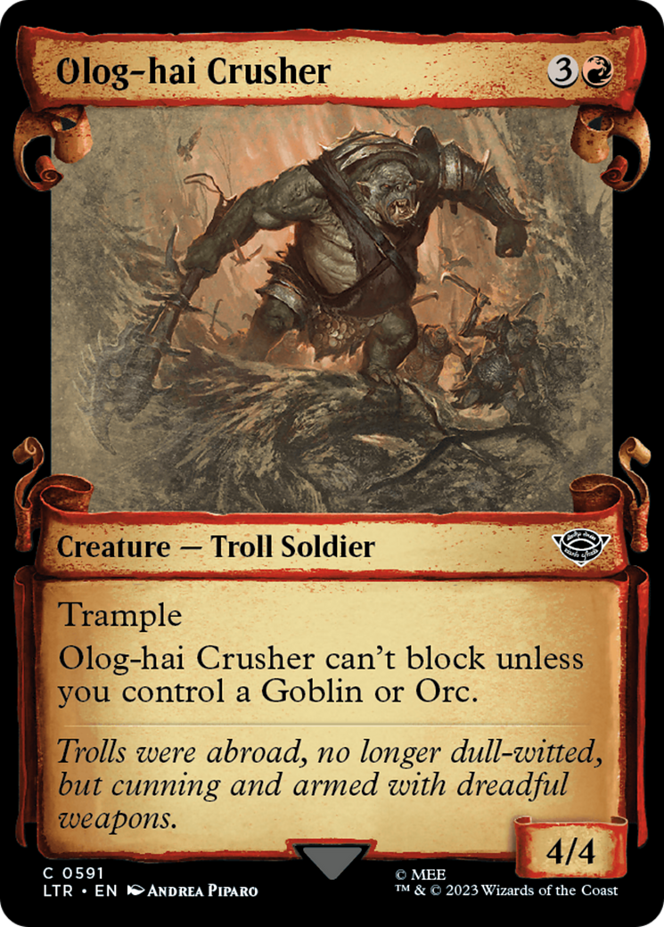 Olog-Hai Crusher [The Lord of the Rings: Tales of Middle-Earth Showcase Scrolls] | Odin's Place