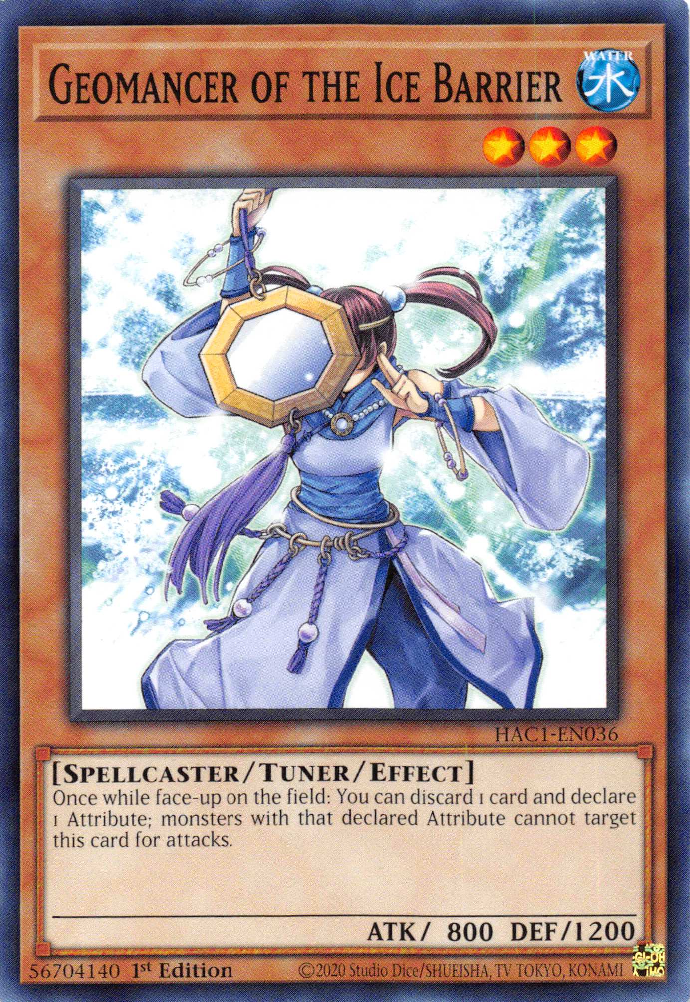 Geomancer of the Ice Barrier (Duel Terminal) [HAC1-EN036] Parallel Rare | Odin's Place