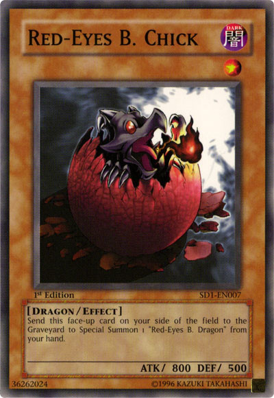 Red-Eyes B. Chick [SD1-EN007] Common | Odin's Place