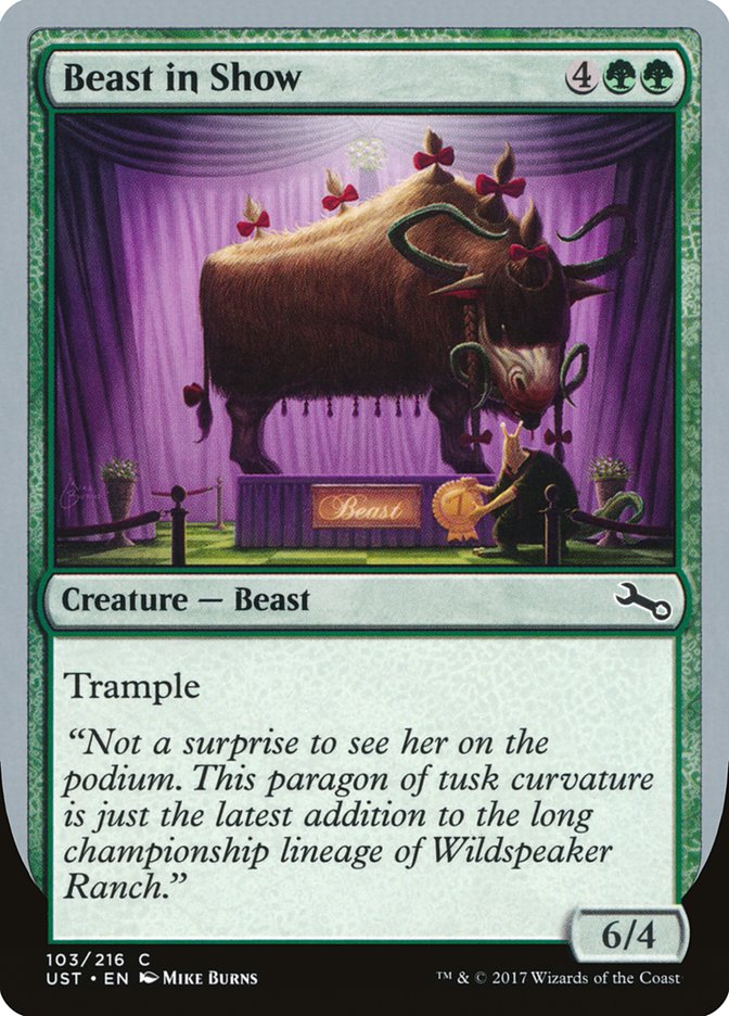 Beast in Show (103) ("Not a surprise...") [Unstable] | Odin's Place