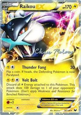 Raikou EX (38/108) (Eeltwo - Chase Moloney) [World Championships 2012] | Odin's Place