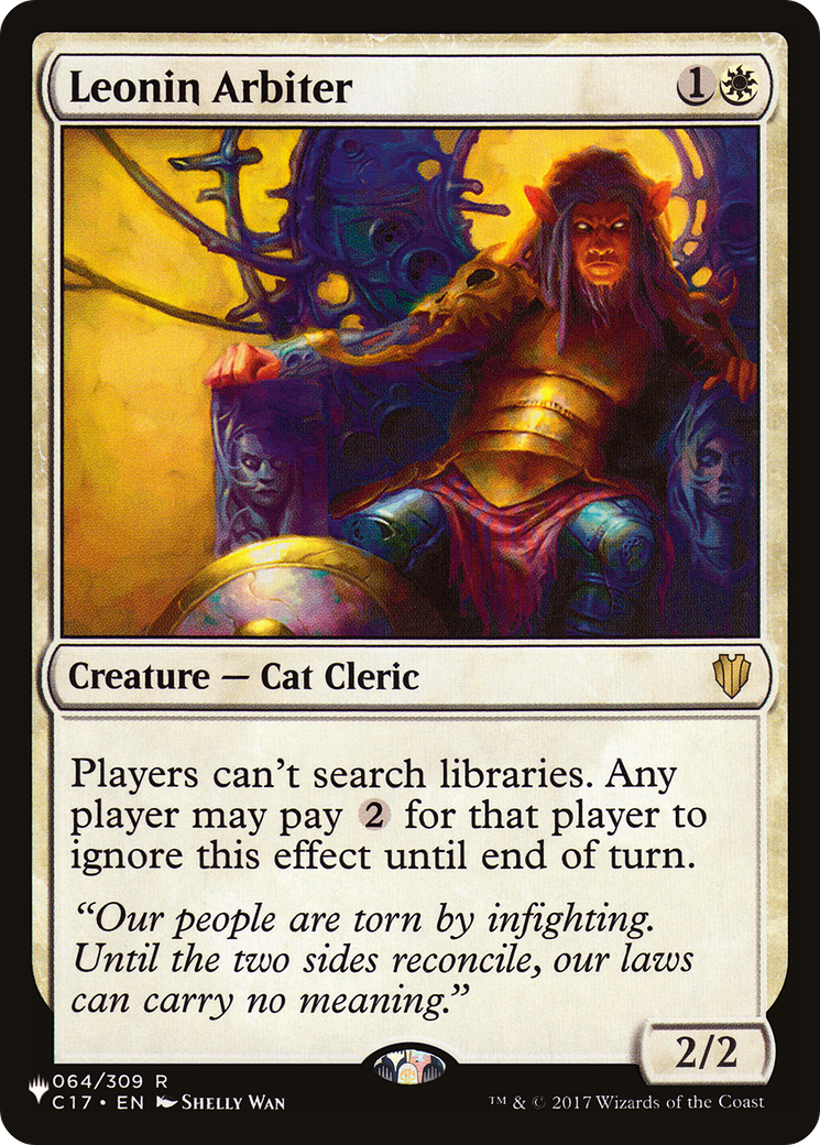 Leonin Arbiter [The List] | Odin's Place