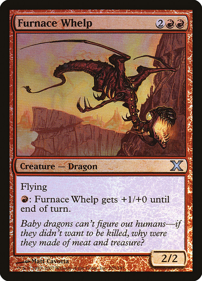 Furnace Whelp (Premium Foil) [Tenth Edition] | Odin's Place