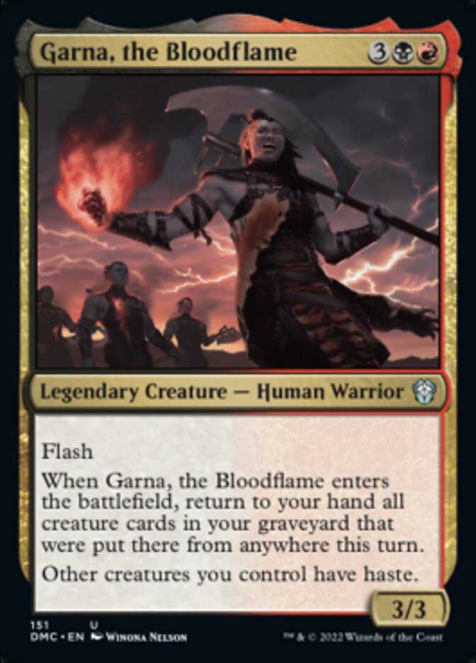 Garna, the Bloodflame [Dominaria United Commander] | Odin's Place