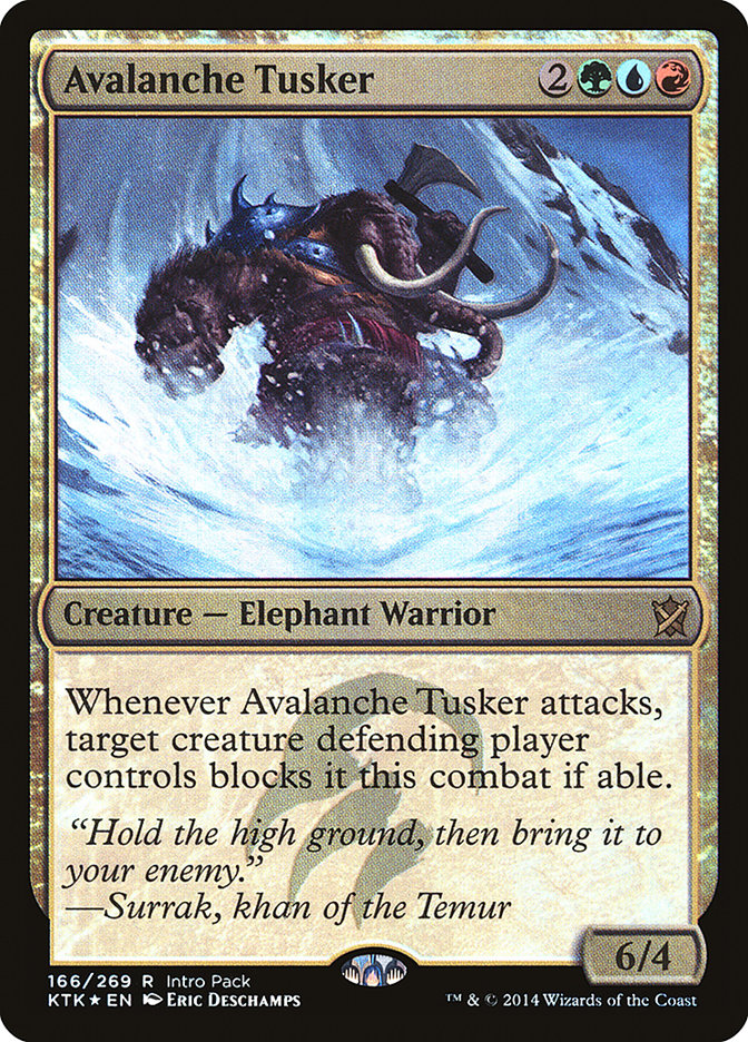 Avalanche Tusker (166) (Intro Pack) [Khans of Tarkir Promos] | Odin's Place