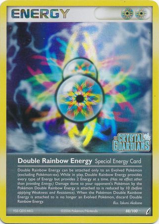 Double Rainbow Energy (88/100) (Stamped) [EX: Crystal Guardians] | Odin's Place
