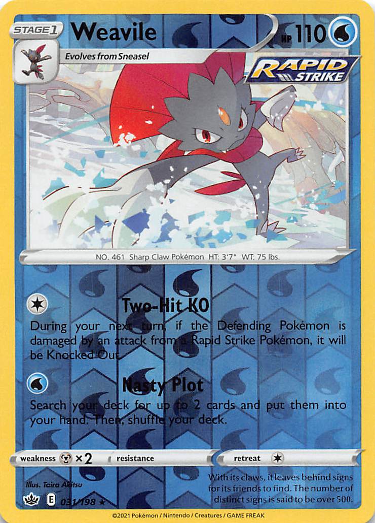 Weavile (031/198) [Sword & Shield: Chilling Reign] | Odin's Place