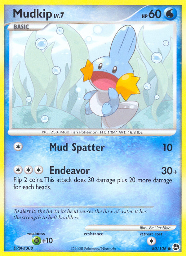 Mudkip (80/106) [Diamond & Pearl: Great Encounters] | Odin's Place