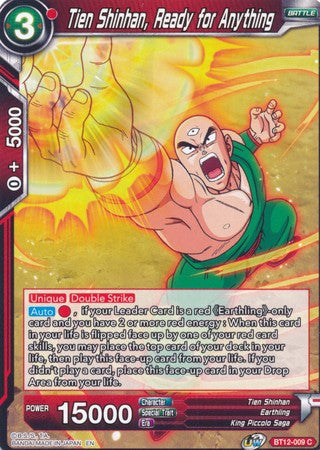 Tien Shinhan, Ready for Anything (BT12-009) [Vicious Rejuvenation] | Odin's Place