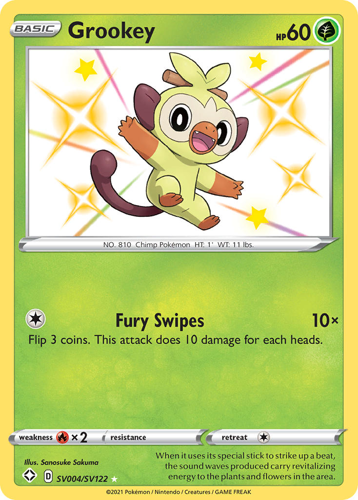 Grookey (SV004/SV122) [Sword & Shield: Shining Fates] | Odin's Place