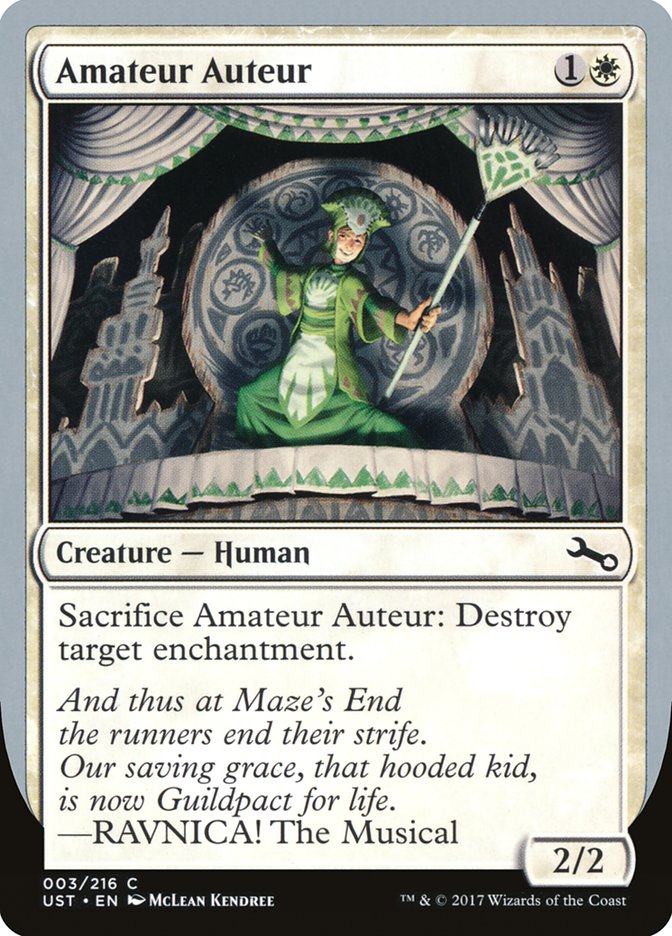 Amateur Auteur (3) (RAVNICA! The Musical) [Unstable] | Odin's Place