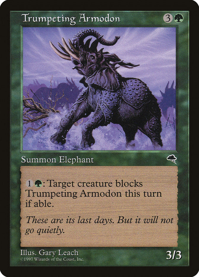 Trumpeting Armodon (262) [Tempest] | Odin's Place