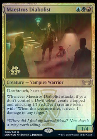 Maestros Diabolist [Streets of New Capenna Prerelease Promos] | Odin's Place