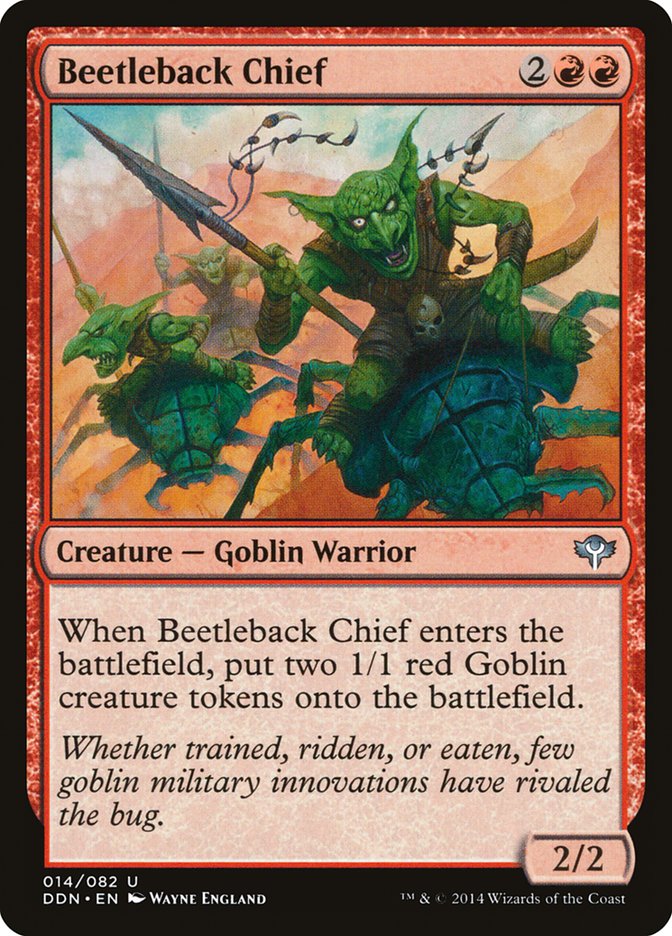 Beetleback Chief (14) [Duel Decks: Speed vs. Cunning] | Odin's Place