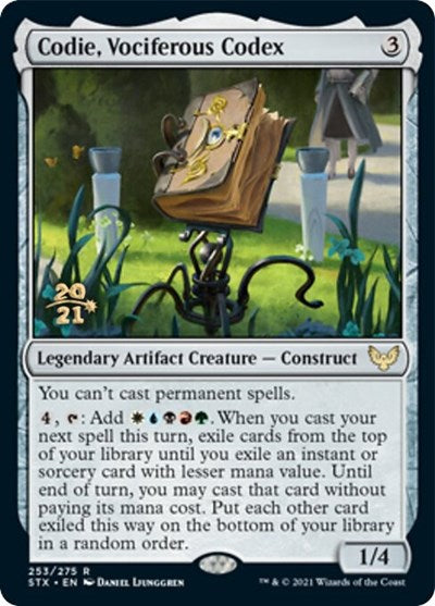 Codie, Vociferous Codex [Strixhaven: School of Mages Prerelease Promos] | Odin's Place