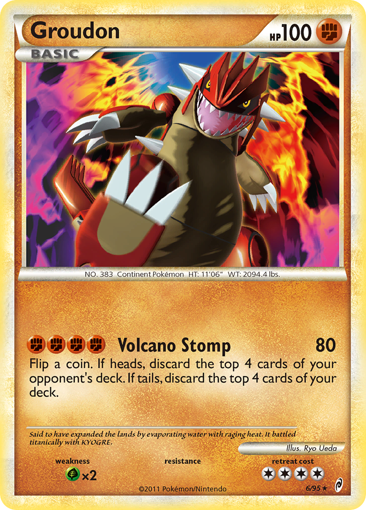 Groudon (6/95) [HeartGold & SoulSilver: Call of Legends] | Odin's Place