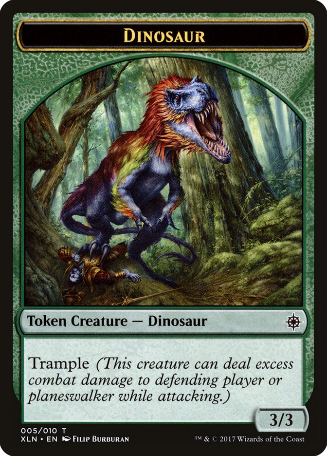 Dinosaur Token (5) [Ixalan Tokens] | Odin's Place