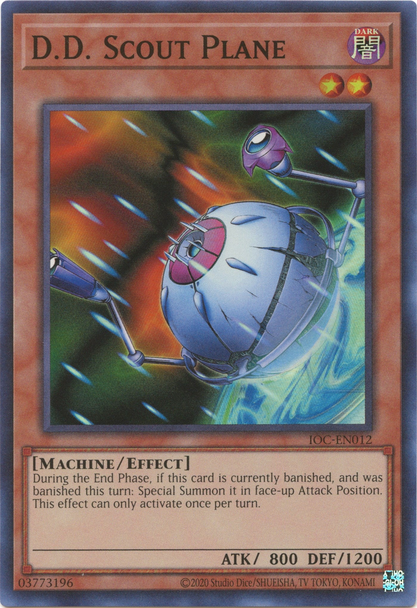 D.D. Scout Plane (25th Anniversary) [IOC-EN012] Super Rare | Odin's Place