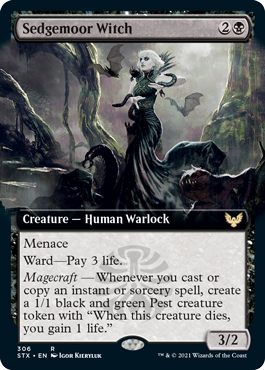Sedgemoor Witch (Extended Art) [Strixhaven: School of Mages] | Odin's Place