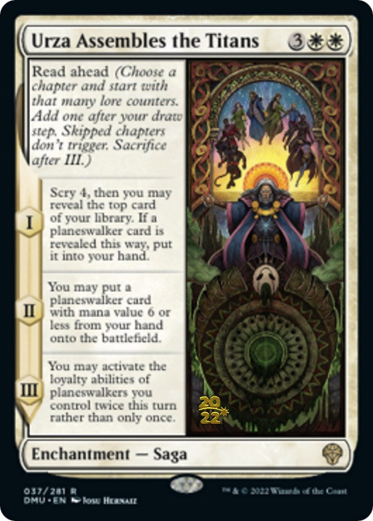 Urza Assembles the Titans [Dominaria United Prerelease Promos] | Odin's Place