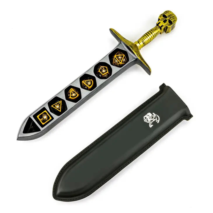 HYMGHO - Grim Dagger Dice Case with Sheath Cover - Assorted Colors | Odin's Place