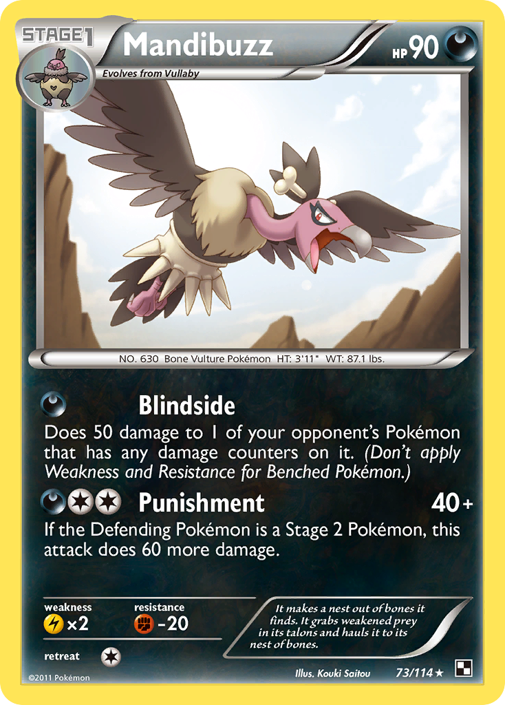 Mandibuzz (73/114) [Black & White: Base Set] | Odin's Place