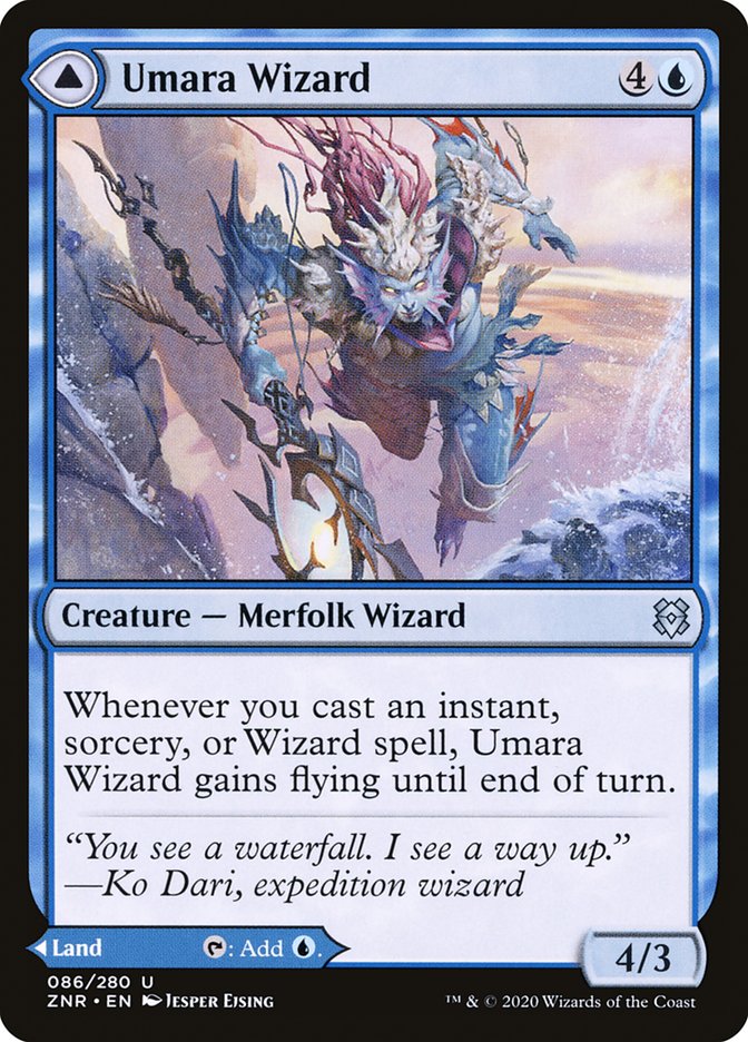 Umara Wizard // Umara Skyfalls [Zendikar Rising] | Odin's Place