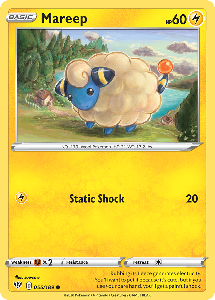Mareep (055/189) [Sword & Shield: Darkness Ablaze] | Odin's Place