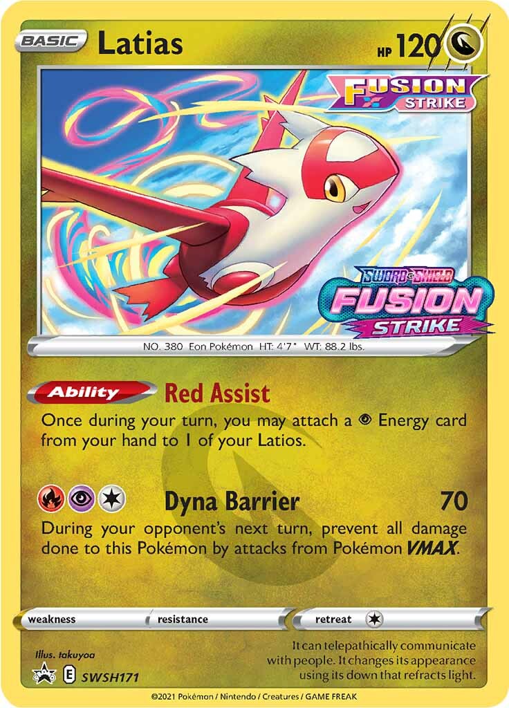 Latias (SWSH171) (Prerelease Promo) [Sword & Shield: Black Star Promos] | Odin's Place