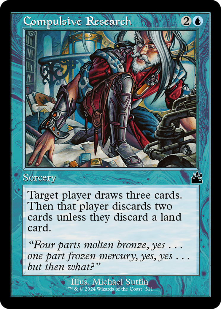 Compulsive Research (Retro Frame) [Ravnica Remastered] | Odin's Place