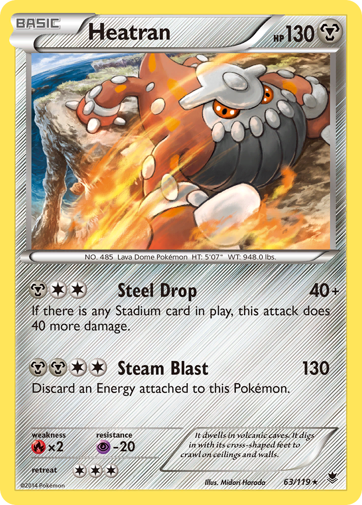 Heatran (63/119) [XY: Phantom Forces] | Odin's Place