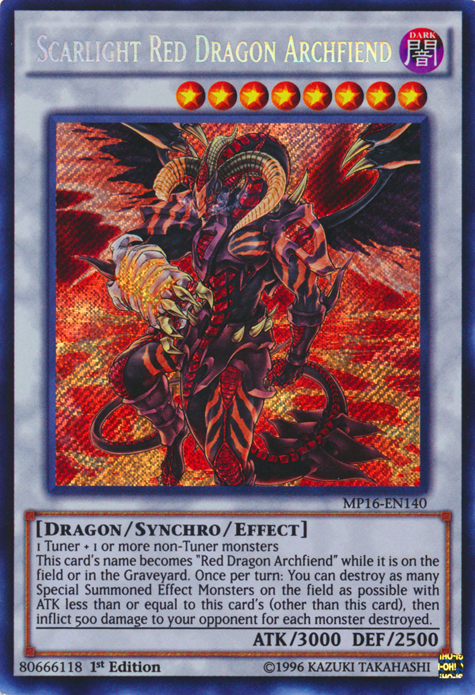 Scarlight Red Dragon Archfiend [MP16-EN140] Secret Rare | Odin's Place