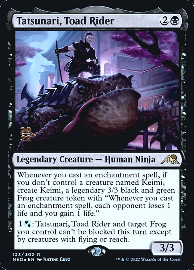 Tatsunari, Toad Rider [Kamigawa: Neon Dynasty Prerelease Promos] | Odin's Place